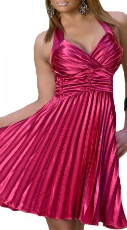 Plissee-Kleid in pink