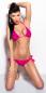 Preview: Neck-Bikini mit Pailletten, pink