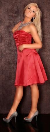 Petticoat Kleid rot