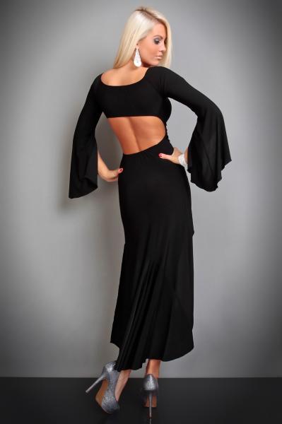 Extravagantes-Kleid in schwarz