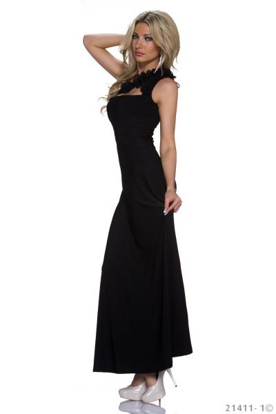 Oneshoulder-Abendkleid in schwarz